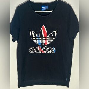 Black Adidas Patriotic Shirt